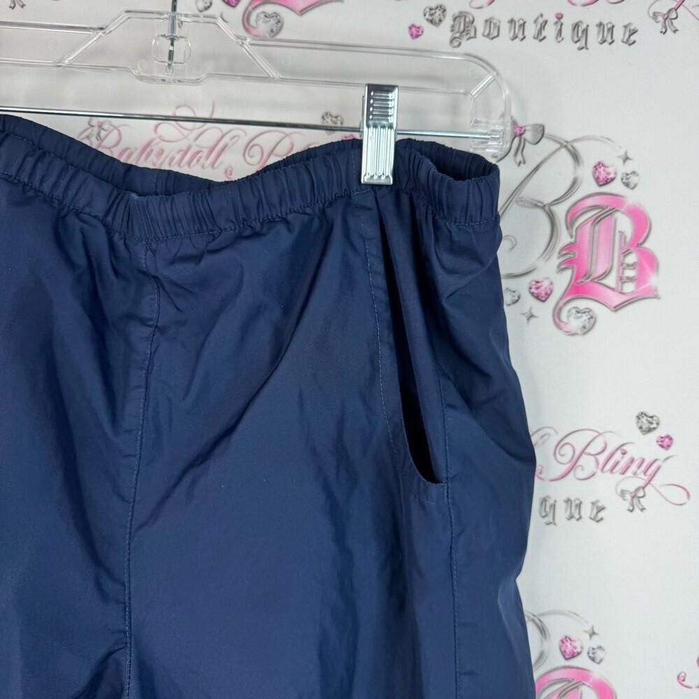 Nike pants flare style white logo rare Dark Blue Athletic Pants - Picture 4 of 7